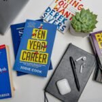 a bunch of books that are on a table